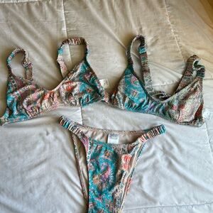 Wild Fable Vibrant Paisley Bikini Bottom